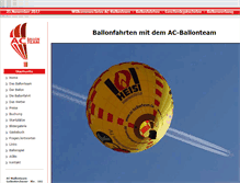 Tablet Screenshot of ac-ballonteam.de